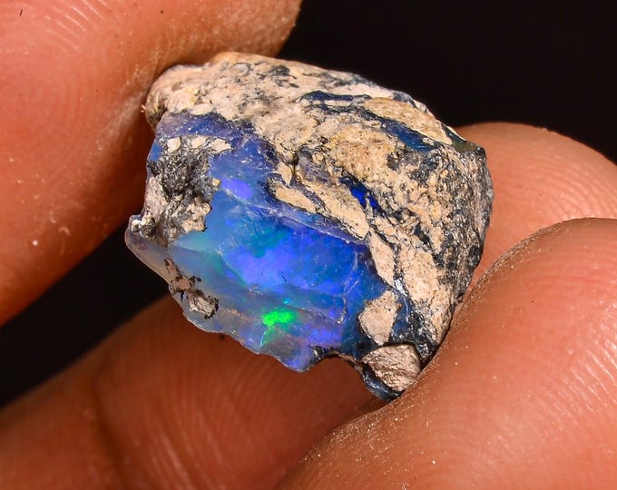 Terrific Top Grade Quality 100% Natural Welo Fire Ethiopian Opal Fancy Rough Loose Gemstone For Making Jewelry 15X12X7 MM 05.00 Cts. KR61-73