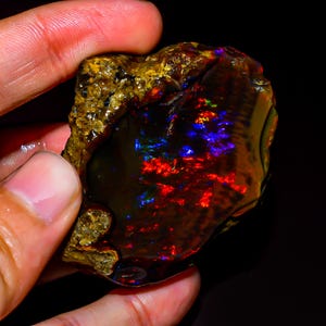 233 Ct Natural Ethiopian Opal Rough | Raw Welo Gemstone 55x50 mm KR45-3