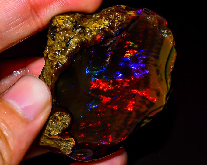 Natural Ethiopian Opal rough,  55X50X24 MM 233.00 Cts. KR45-3