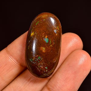 Exclusive Top Grade Quality 100% Natural Boulder Opal Oval Shape Cabochon Loose Gemstone For Making Jewelry 30X16X8 MM 32.00 Cts. KR62-16