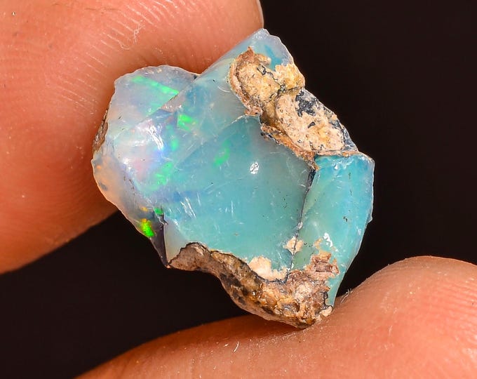 Classic Top Grade Quality 100% Natural Welo Fire Ethiopian Opal Fancy Rough Loose Gemstone For Making Jewelry 15X12X7 MM 04.00 Cts. KR61-80