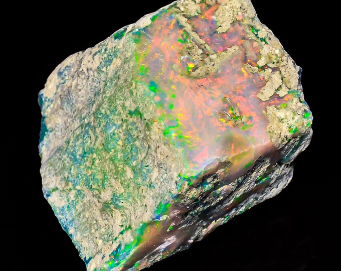 Natural Ethiopian Opal rough ,33X29X19MM 75.00 Cts.KR02-25