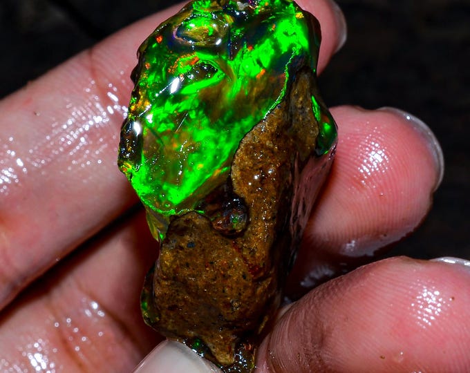 Opal Rough, Natural Crystal Opal Rough, Welo Fire Crystal Opal, Oil Opal Rough, 80.50 Cts.