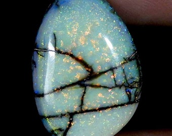 Monarch Opal Cabochon: 6.70Cts Color Changing Multi Fire Opal