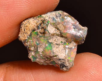 Welo Ethiopian Opal Rough Gemstone: Natural Fire Opal for Jewelry Making