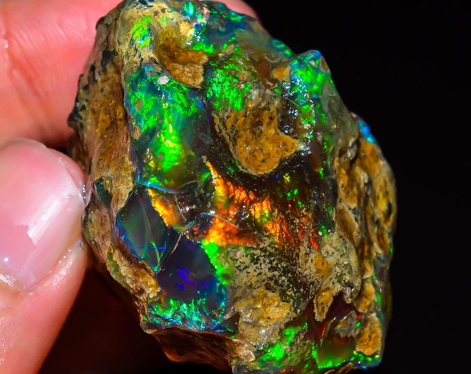 Natural Ethiopian Opal rough,  41X35X30 MM 170.50 Cts. KR45-4