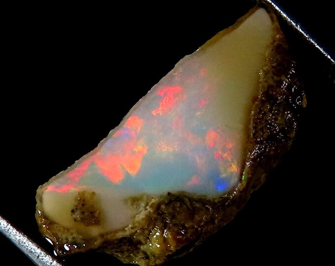opal roughWonderful Top Grade Quality 100% Natural Welo Fire Ethiopian Opal Rough Loose Gemstone For Making Jewelry 09X19X05 MM 04.30 Cts.