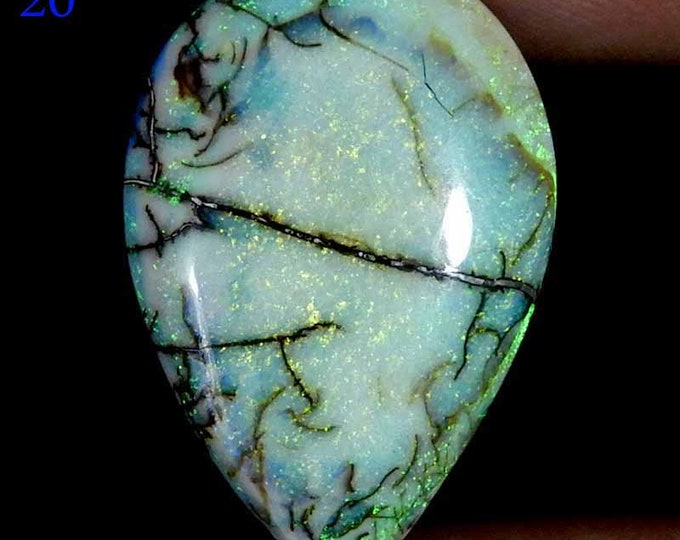 Sterling Opal Cabochon | Sterling Opal Gemstone | Blue Sterling Opal | Sterling Opal | Opal Stone | Opal Gem | Blue Opal Cab, 9.50Ct