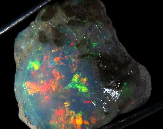 opal roughWonderful Top Grade Quality 100% Natural Welo Fire Ethiopian Opal Rough Loose Gemstone For Making Jewelry 16X17X06 MM 08.80 Cts.