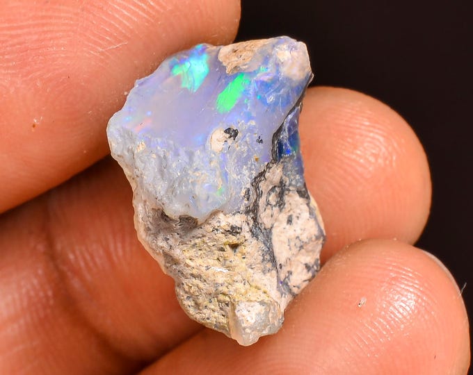 Terrific Top Grade Quality 100% Natural Welo Fire Ethiopian Opal Fancy Rough Loose Gemstone For Making Jewelry 17X13X9 MM 08.00 Cts. KR61-98
