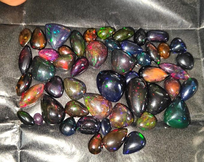 Ethiopian Opal Gemstone 50 Pcs for Wedding Gift and Jewelry