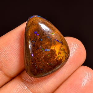 Wonderful Top Grade Quality 100% Natural Boulder Opal Fancy Shape Cabochon Loose Gemstone For Making Jewelry 21X16X6 MM 18.50 Cts. KR62-4