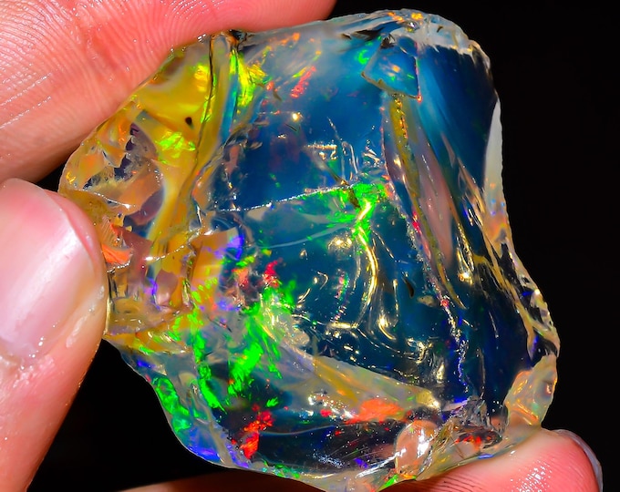 Natural Ethiopian Opal rough, 45X42X26 MM MM 186.50 Cts.Cts. KR45-7