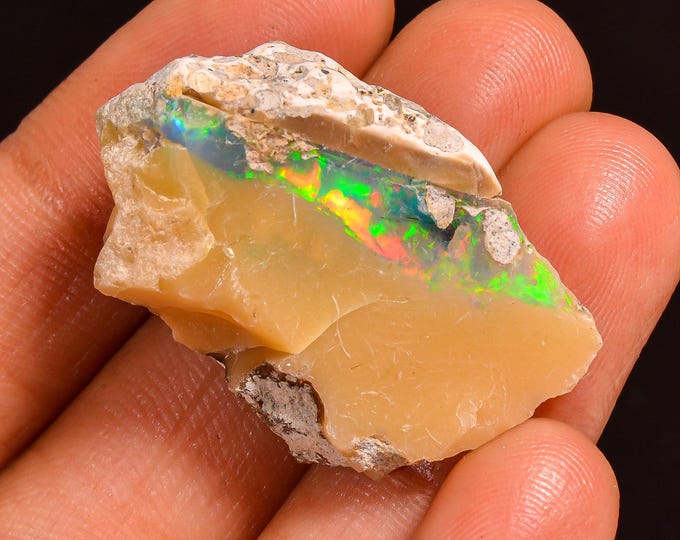 Ethiopian Opal Raw Crystal -31X20X13MM 26.50 Cts. KR59-4