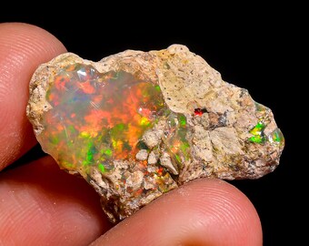 Natural Ethiopian Opal rough - 24X16X11 MM 13.50 Cts KR46-27