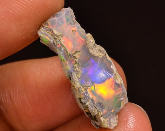 Tempting Top Grade Quality 100% Natural Welo Fire Ethiopian Opal Fancy Rough Loose Gemstone For Making Jewelry 21X8X6 MM 04.00 Cts. KR60-1