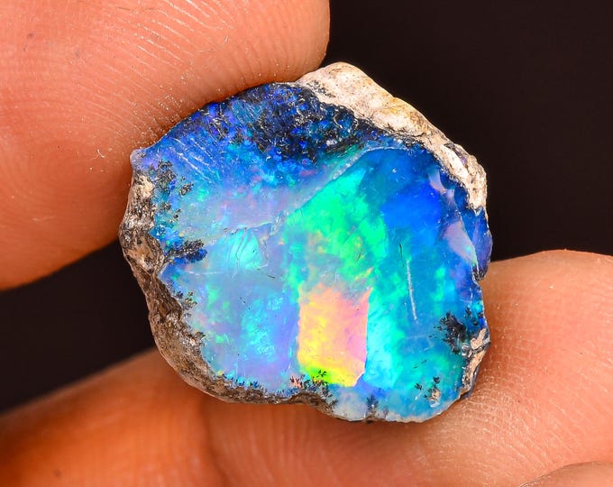 Terrific Top Grade Quality 100% Natural Welo Fire Ethiopian Opal Fancy Rough Loose Gemstone For Making Jewelry 17X14X8 MM 08.00 Cts. KR61-23