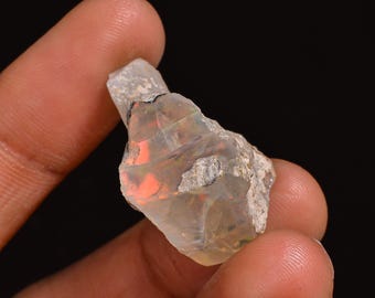 Gorgeous Top Grade Quality 100% Natural Welo Fire Ethiopian Opal Fancy Rough Loose Gemstone For Making Jewelry 28X21X11 MM 27.00 Cts KR63-62