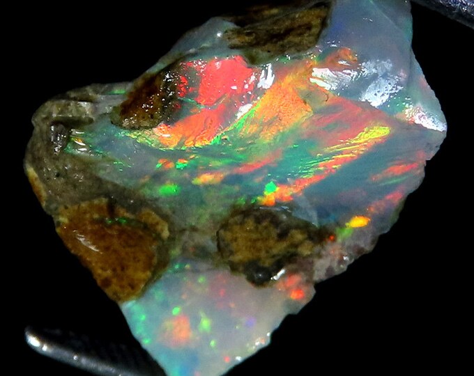 opal roughMarvellous Top Grade Quality 100% Natural Welo Fire Ethiopian Opal Rough Loose Gemstone For Making Jewelry 10x15x07 MM 04.90 Cts.