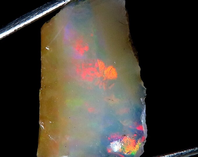 Marvellous Top Grade Quality 100% Natural Welo Fire Ethiopian Opal Fancy Rough Loose Gemstone For Making Jewelry 11X14X06 MM 04.40 Cts.