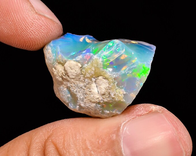 Natural Ethiopian Opal rough ,22X17X13 MM 19.25 Cts. KR14-26