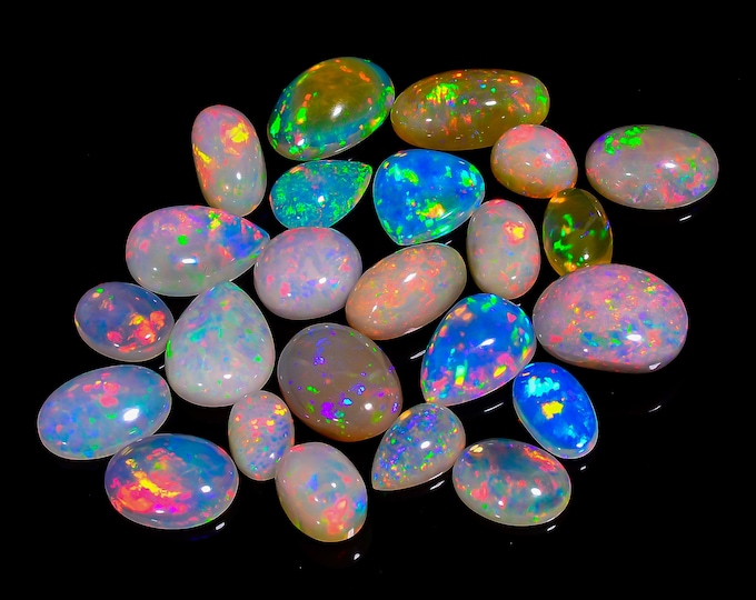 540.50 Ct Ethiopian Opal – AAA Multi-Fire Cabochon Gemstones