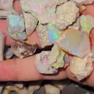 50 Cts Opal Rough Lot 8-10 Pcs Large Size Natural Ethiopian Opal Raw AAA Grade Opal Stone Suitable For Cut Welo Fire Opal Jewelry