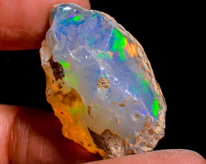 Natural Ethiopian Opal rough ,30X20X14 MM 31.00 Cts. KR47-26