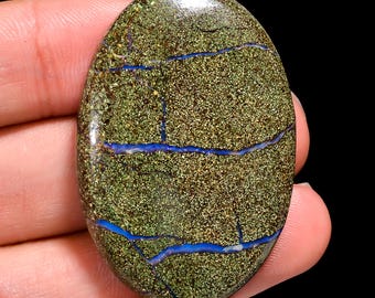 Boulder Opal Cabochon: Natural Gemstone for Jewelry Making (42X28X7 MM, 68.50 Cts.)