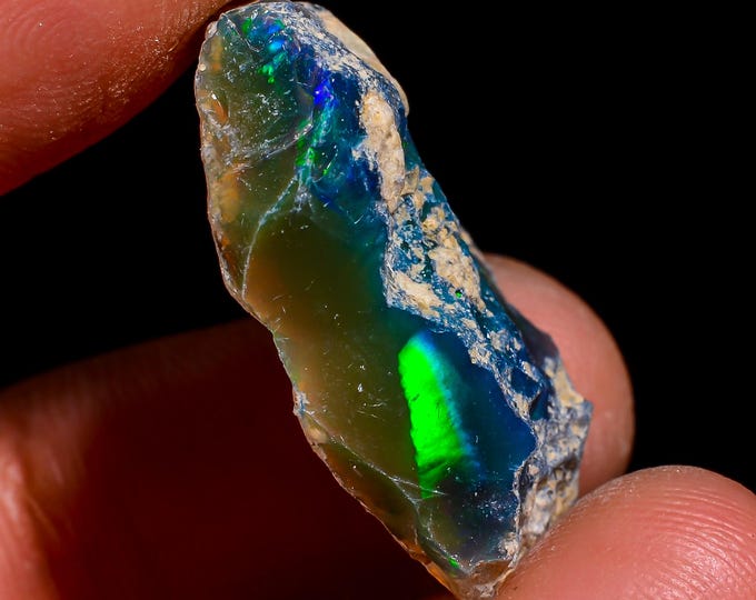 Natural Ethiopian Opal rough - 23X18X6 MM 12.00 Cts. KR46-72