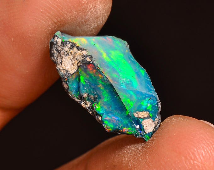 Dazzling Top Grade Quality 100% Natural Welo Fire Ethiopian Opal Fancy Rough Loose Gemstone For Making Jewelry 18X10X7 MM 04.50 Cts. KR61-31