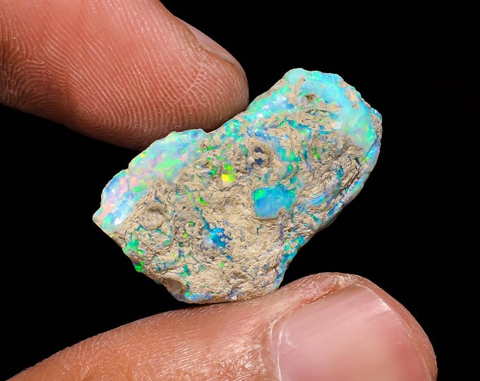 Natural Ethiopian Opal rough ,23X16X10 MM 9.15 Cts. KR14-25