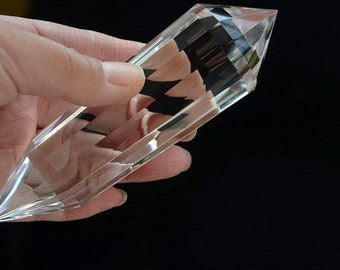 Tibetan Himalayan Quartz Vogel Wand: 13 Sided Crystal Healing Point