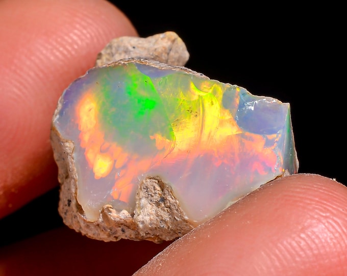 Natural Ethiopian Opal rough - 16X12X10 MM 12.50 Cts. KR46-73
