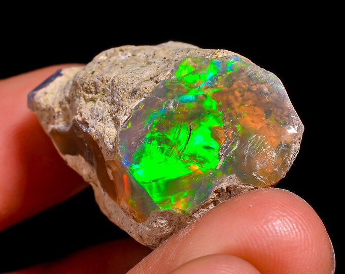 Natural Ethiopian Opal rough - 28X19X18 MM 36.00 Cts. KR47-55