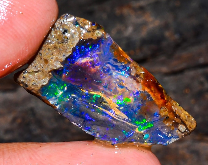 Opal Rough Gemstone, Natural Crystal Opal Rough,Welo Fire Crystal Opal, Flashy Fire Specimens Ethiopian Opal Raw, Oil Opal Rough, 08.00 Cts.