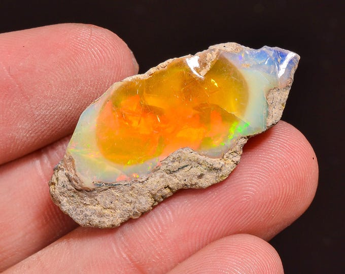 Ethiopian Opal rough - 35X16X7MM 19.00 Cts KR58-5