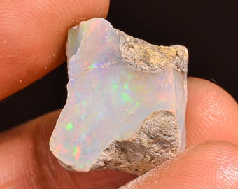 Mind Blowing Top Grade Quality 100% Natural Welo Fire Ethiopian Opal Rough Loose Gemstone For Making Jewelry 17X13X9 MM 10.50 Cts. KR60-24