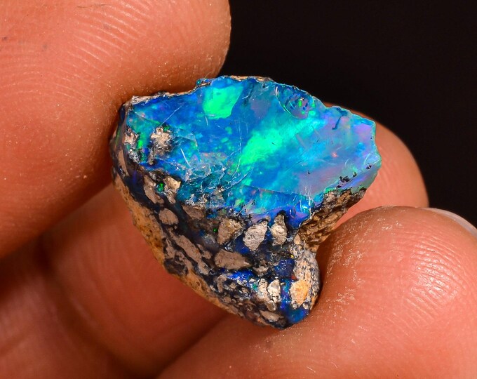 Wonderful Top Grade Quality 100% Natural Welo Fire Ethiopian Opal Rough Loose Gemstone For Making Jewelry 15X12X7 MM 05.00 Cts. KR61-25