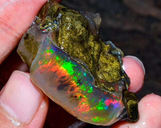 Opal Rough, Natural Crystal Opal Rough, Welo Fire Crystal Opal, Oil Opal Rough, 101.50 Cts.