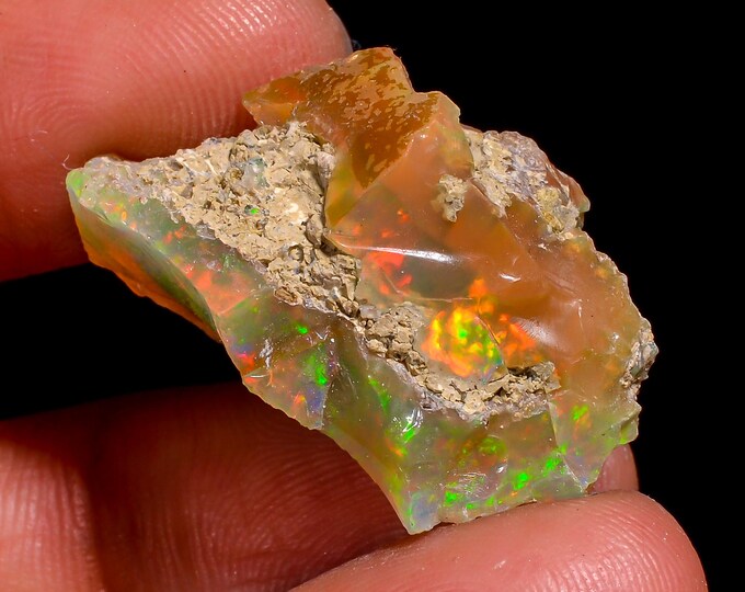 Natural Ethiopian Opal rough - 26X14X10 MM 18.00 Cts. KR47-45