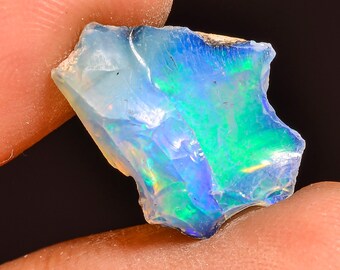 Welo Ethiopian Opal Rough Gemstone: Natural Fire Opal for Jewelry Making