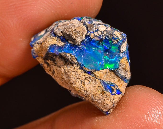 Awesome Top Grade Quality 100% Natural Welo Fire Ethiopian Opal Fancy Rough Loose Gemstone For Making Jewelry 18X13X9 MM 07.50 Cts. KR61-28