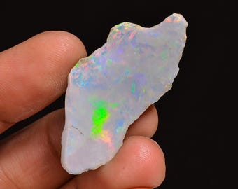 Welo Fire Ethiopian Opal Rough Gemstone: Jewelry Making (37X18X7 MM, 15.00 Cts.)