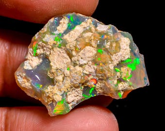 Natural Ethiopian Opal rough - 26X19X10 MM 20.00 Cts. KR47-60