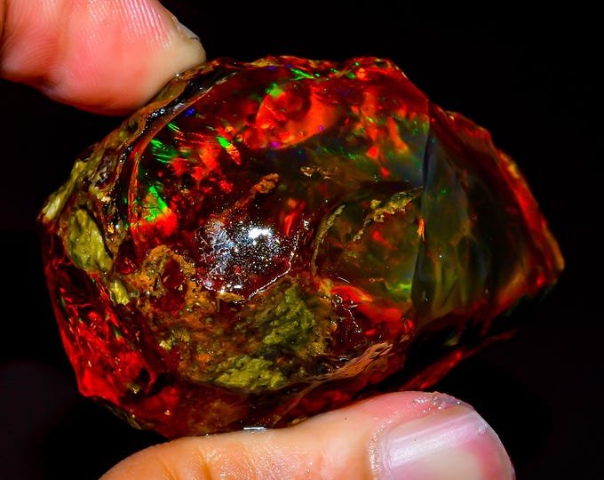 Natural Ethiopian Opal rough,60X36X33 MM Cts.304.00 Cts.KR45-14