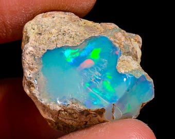 Natural Ethiopian Opal rough - 22X19X13 MM 28.00 Cts. KR47-73