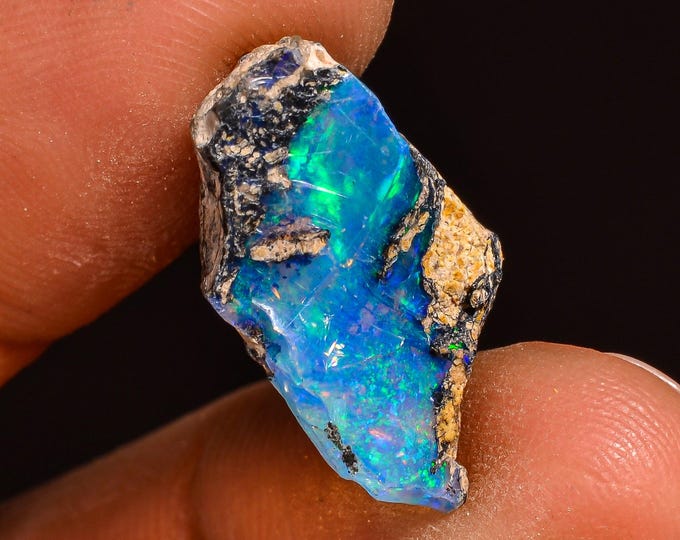 Amazing Top Grade Quality 100% Natural Welo Fire Ethiopian Opal Fancy Rough Loose Gemstone For Making Jewelry 18X13X9 MM 07.00 Cts. KR61-26