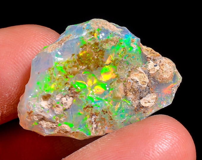 Natural Ethiopian Opal rough ,23X15X9 MM 17.50 Cts. KR47-6