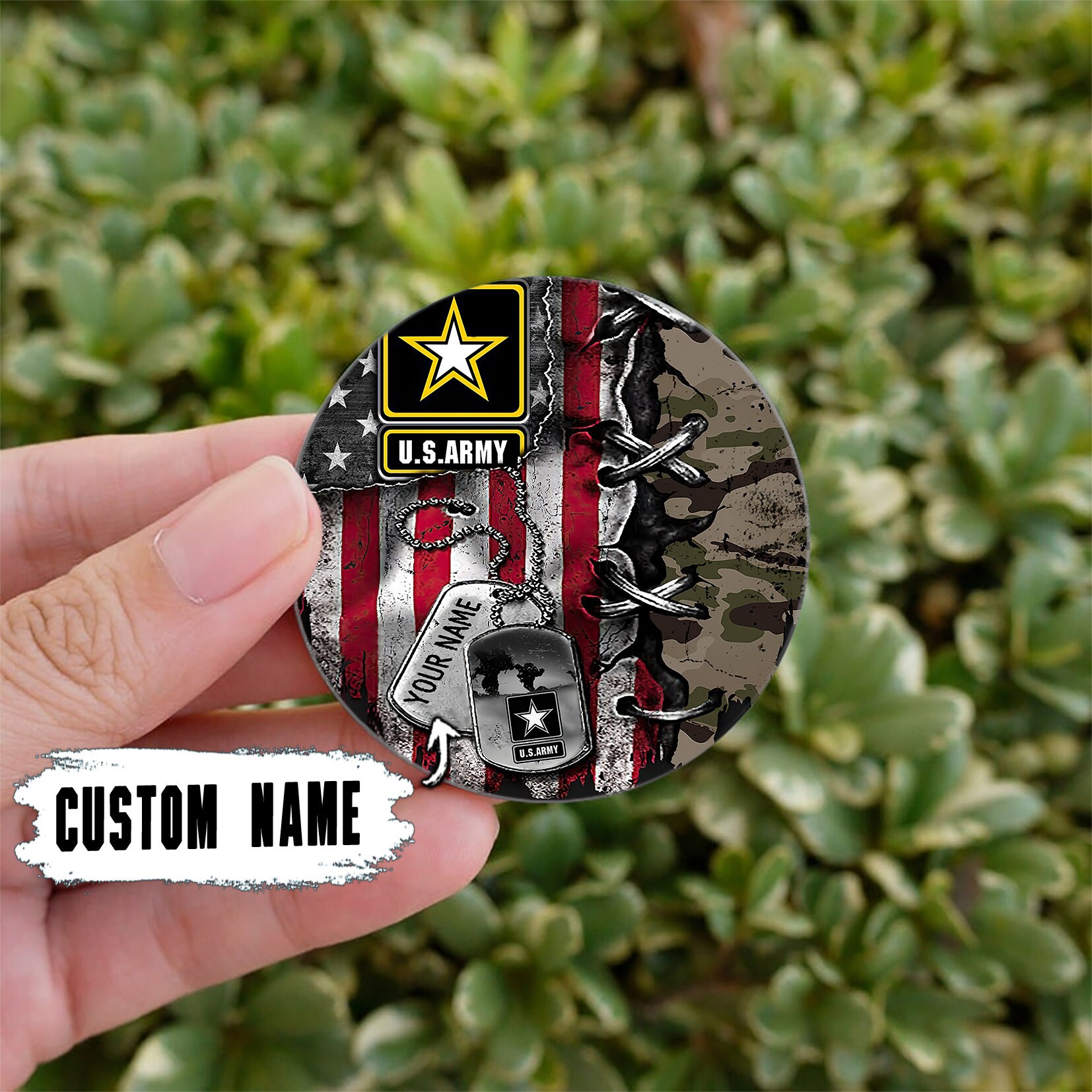 Personalized Military Keychain Printed Keychain Customize Etsy